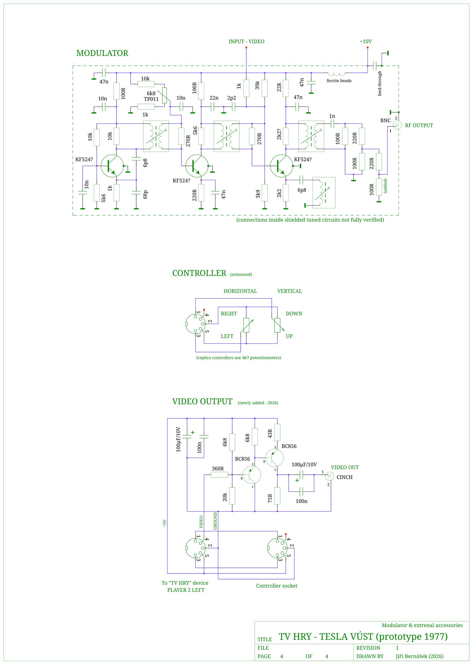 Schematic: page 4 with the modulator and accessories
