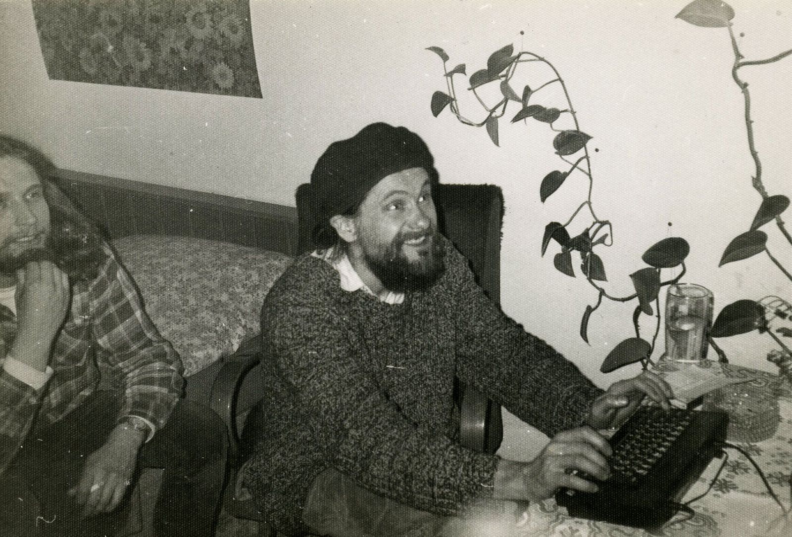 Pavel Lašák u počítače ZX Spectrum+